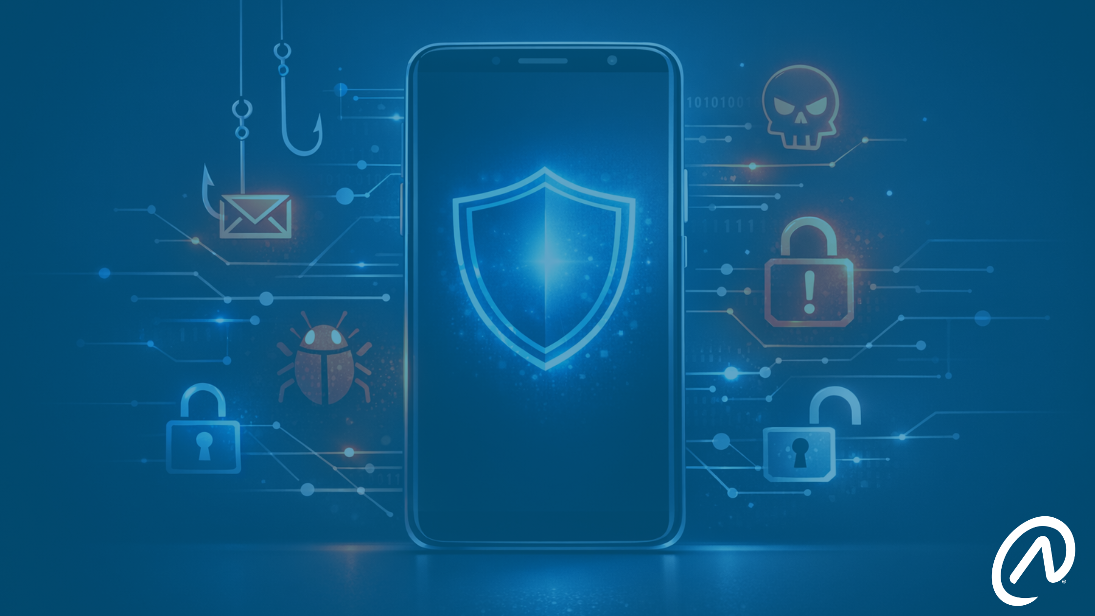 IT professional reviewing smartphone security threats 2026 on a mobile device dashboard